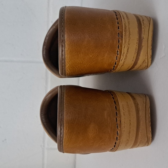 Dansko Professional Honey Distressed Leather Clogs Sz41 10.5-11 - Picture 4 of 16